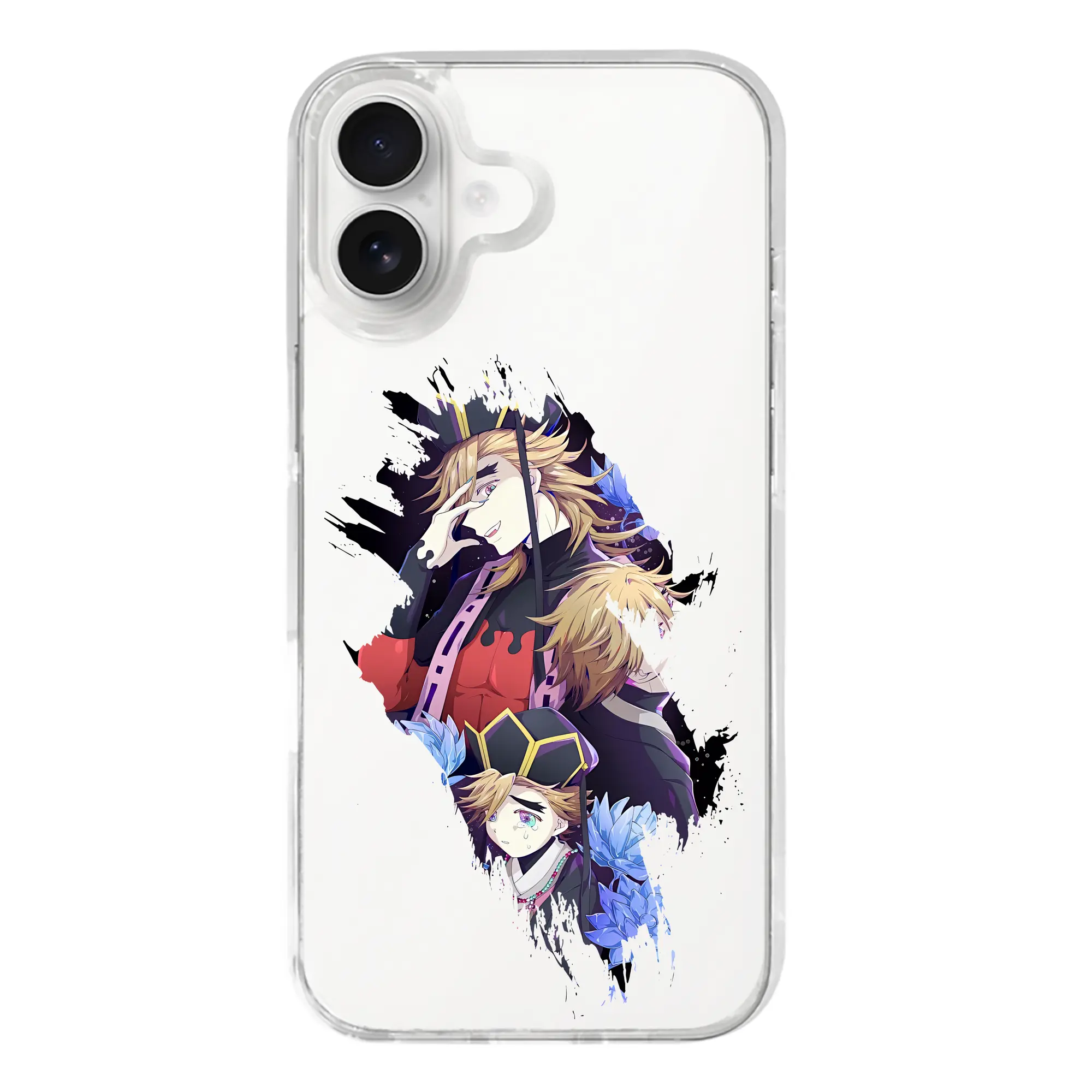 鬼滅の刃 グッズ,童磨 - iPhone 17シリーズ 透明スマホケース – 薄型・耐衝撃・精密フィット保護カバー